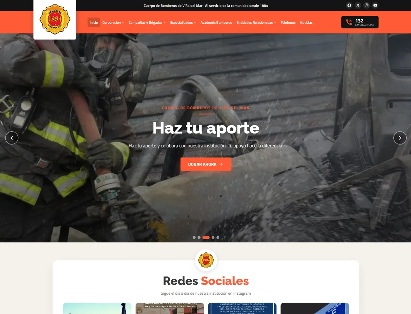 Caso de migración: Cuerpo de Bomberos de Viña del Mar