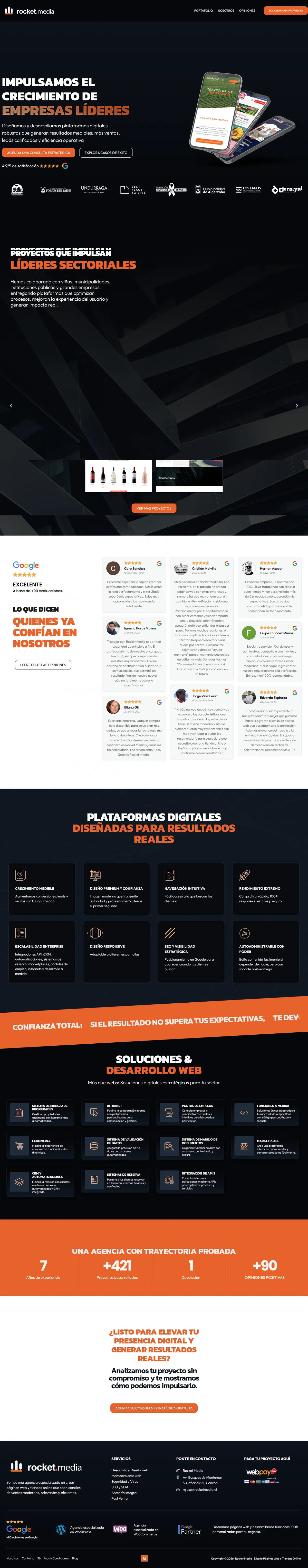 Sitio anterior de Rocket Media