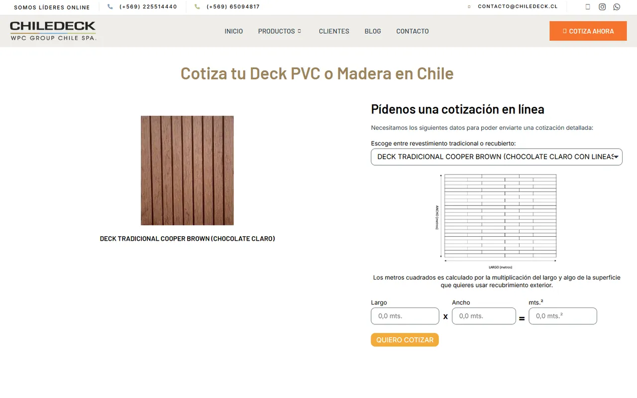 Cotizador en línea desarrollado por Rocket Media