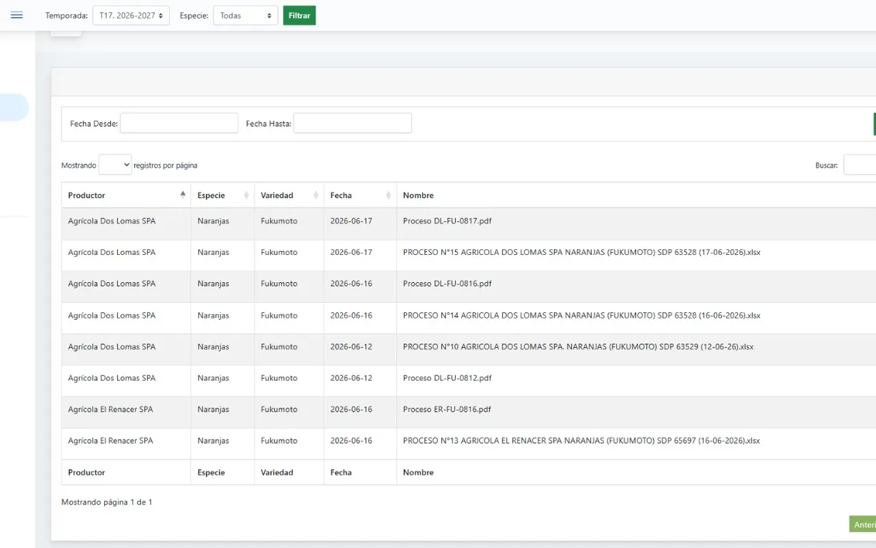 Intranet de gestión de exportaciones desarrollada por Rocket Media