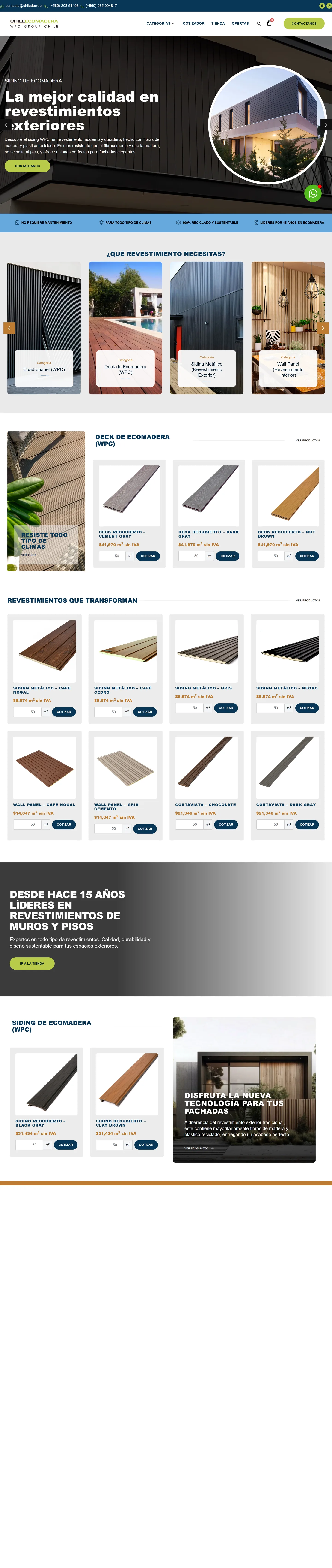 E-commerce Chile Eco Madera