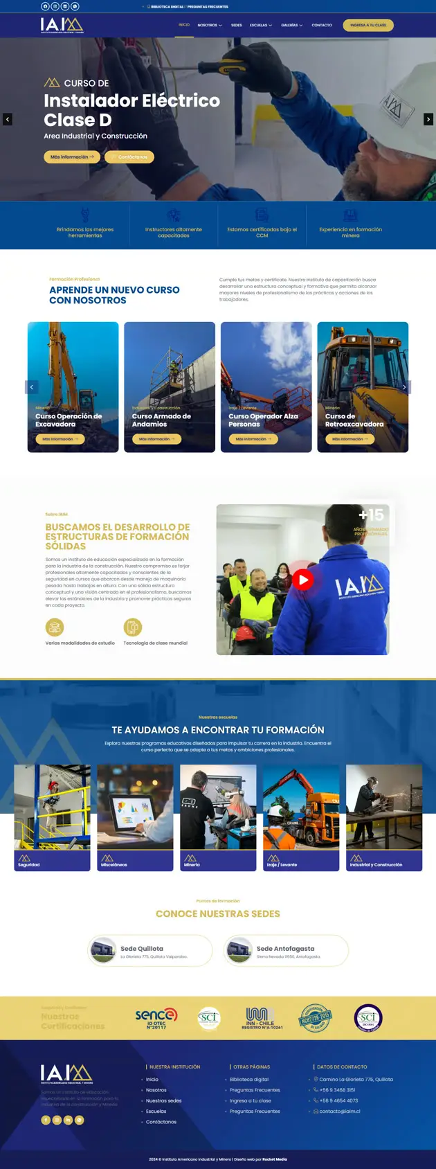 Sitio web IAIM